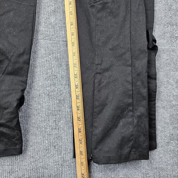Maniere De Voir Pants Womens 6 Black Utility Cargo Straight Leg Straps Tripp Y2K - Picture 3 of 7